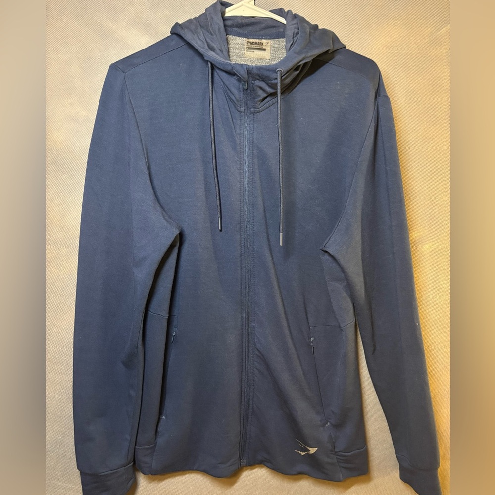 Gym Shark Men’s Full Zip Hoodie Navy